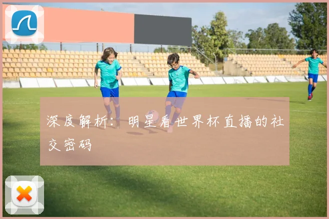 深度解析：明星看世界杯直播的社交密码