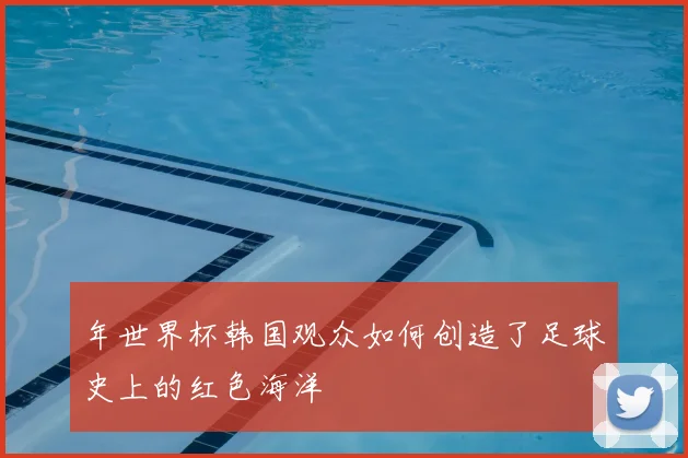 年世界杯韩国观众如何创造了足球史上的红色海洋