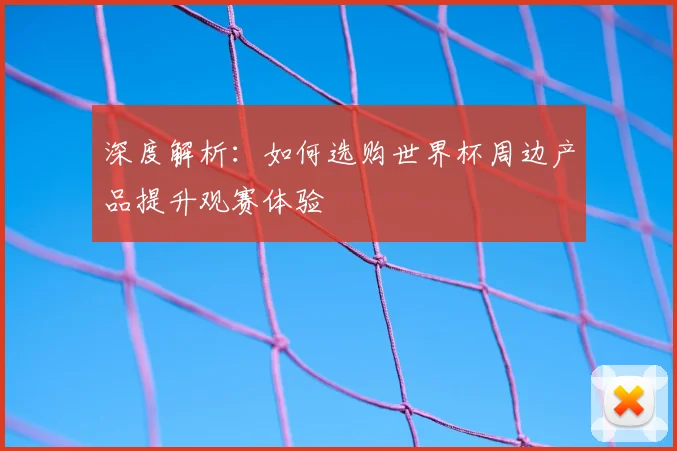 深度解析：如何选购世界杯周边产品提升观赛体验